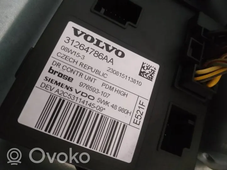 Volvo V50 Priekšpusē loga pacēlāja motoriņš 31264786aa