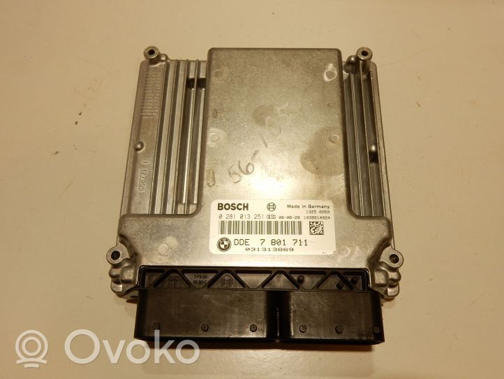 BMW 5 E60 E61 Calculateur moteur ECU 0281013251