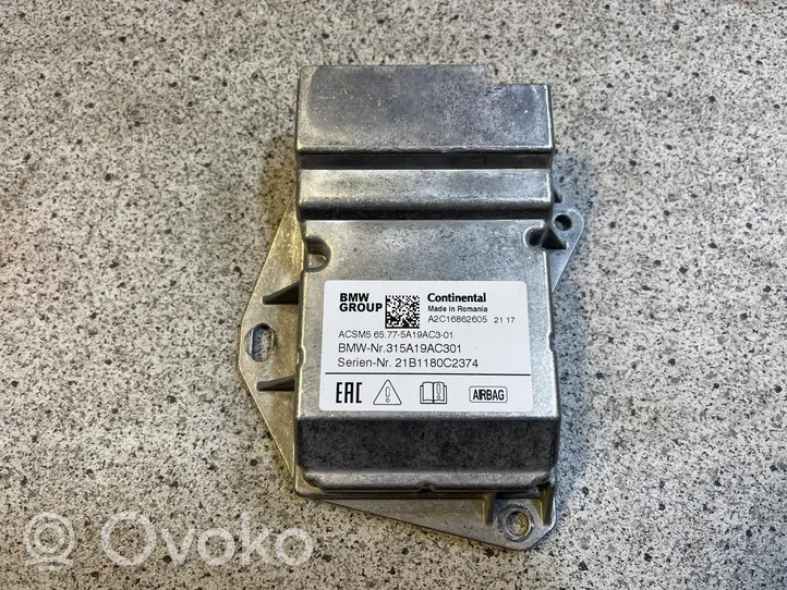 BMW X1 F48 F49 Airbag control unit/module 5A19AC3