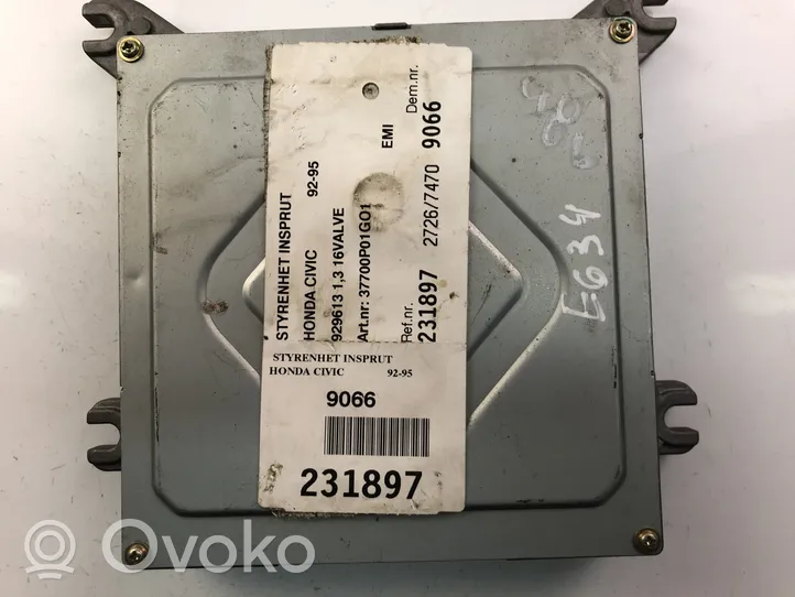 Honda Civic Centralina/modulo motore ECU 37700P01G01