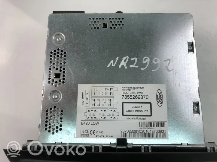 Ford Ka Radio/CD/DVD/GPS-pääyksikkö 7355262370