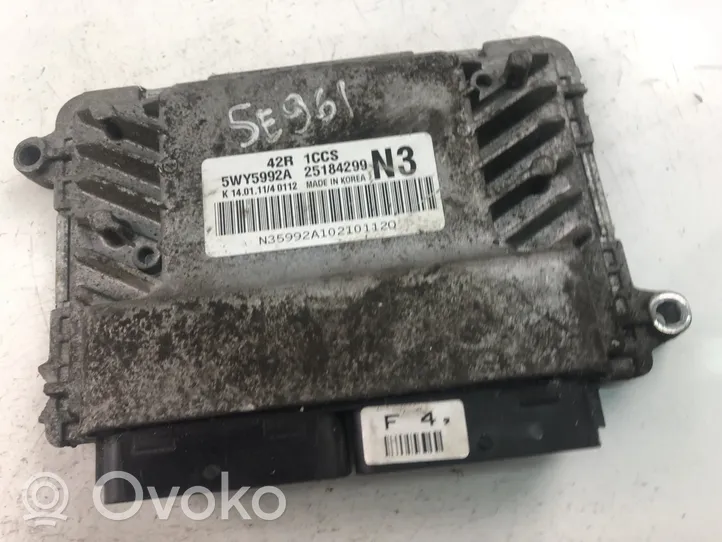 Chevrolet Aveo Komputer / Sterownik ECU silnika 25184299