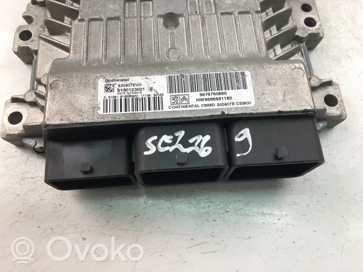 Peugeot 508 Unité de commande, module ECU de moteur 9676760880