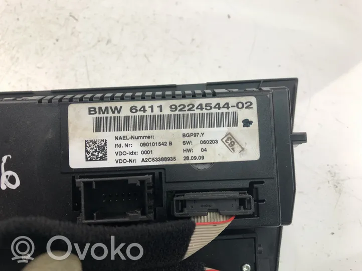 BMW 1 E81 E87 Przełącznik / Włącznik nawiewu dmuchawy 9224544