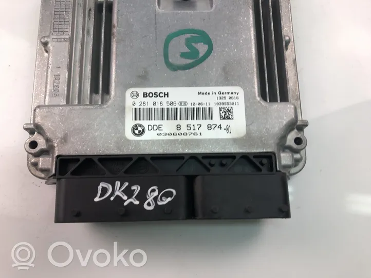 BMW 1 F20 F21 Unité de commande, module ECU de moteur 8517874