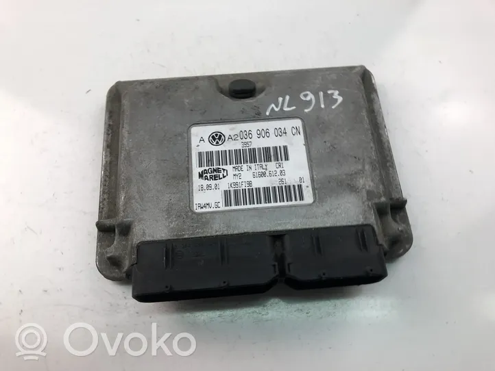 Volkswagen Bora Unité de commande, module ECU de moteur 036906034CN