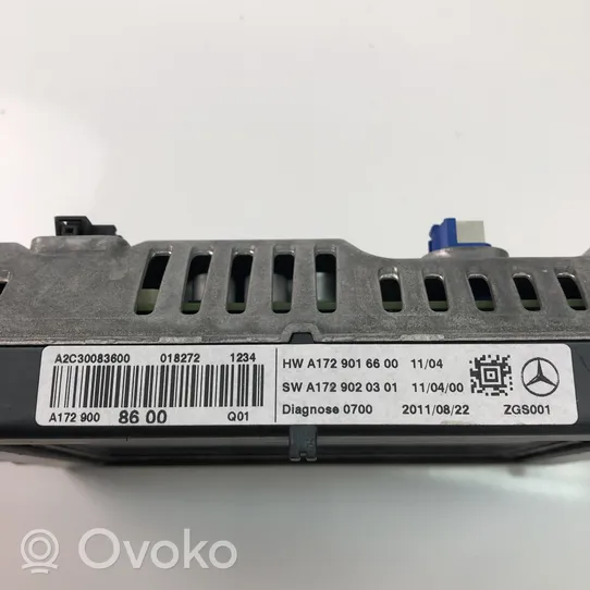 Mercedes-Benz SLK R172 Monitor / wyświetlacz / ekran A1729008600