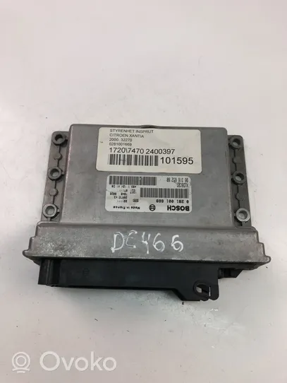 Citroen Xantia Unité de commande, module ECU de moteur 9631665280