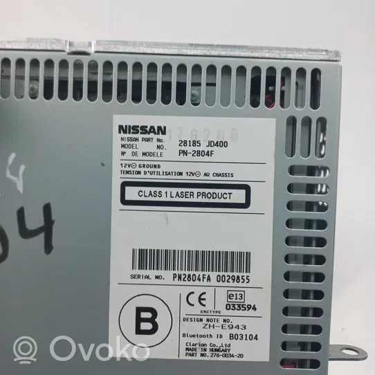 Nissan Qashqai+2 Panel / Radioodtwarzacz CD/DVD/GPS 28185JD400