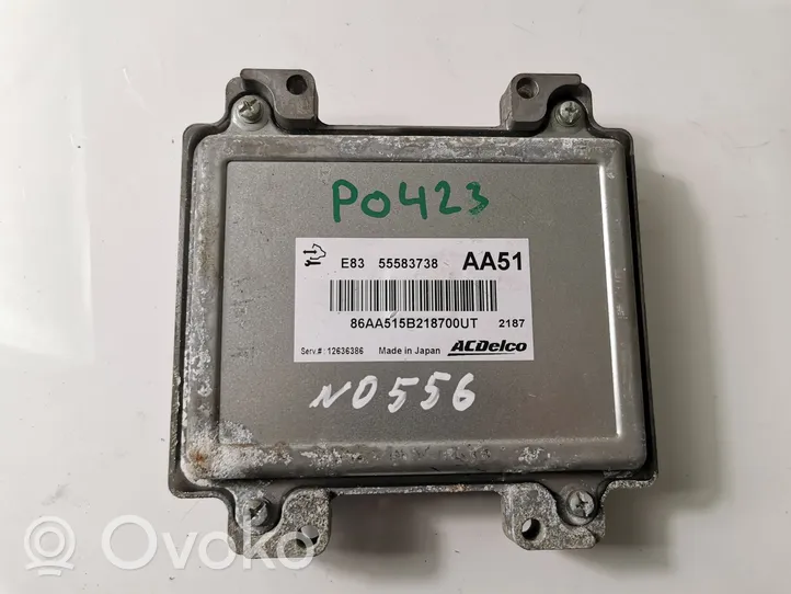 Opel Meriva B Unité de commande, module ECU de moteur 55583738