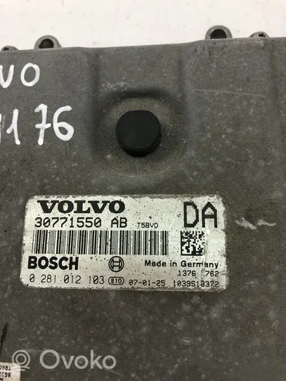 Volvo XC90 Unité de commande, module ECU de moteur 30771550AB