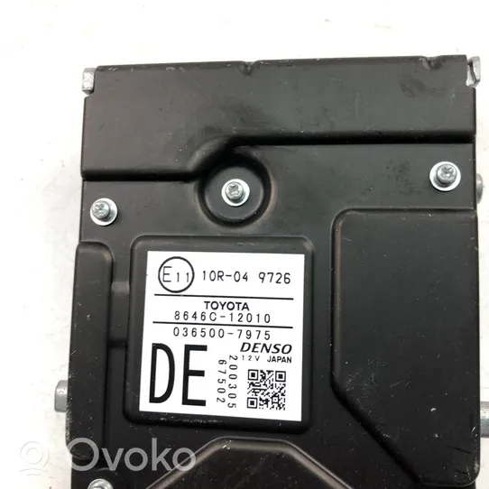 Toyota Corolla E210 E21 Module de contrôle vidéo 8646C12010