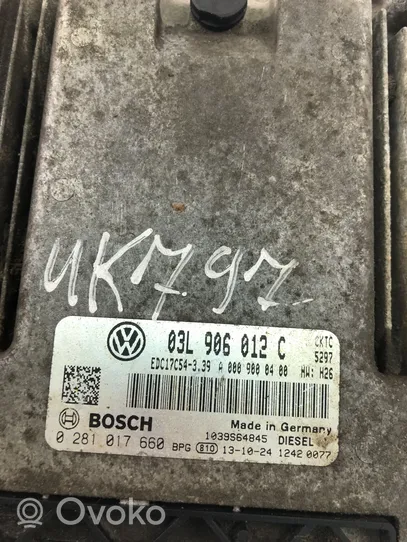 Volkswagen Crafter Unité de commande, module ECU de moteur 03L906012C