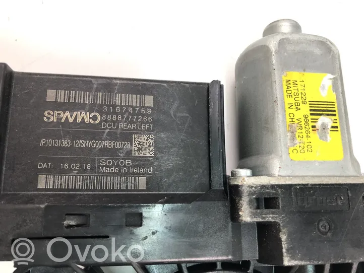 Volvo XC70 Silniczek podnośnika szyby drzwi 966264102