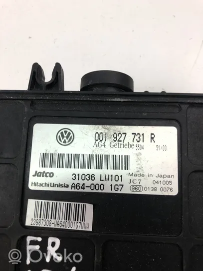 Volkswagen Polo Vaihdelaatikon ohjainlaite/moduuli 001927731R