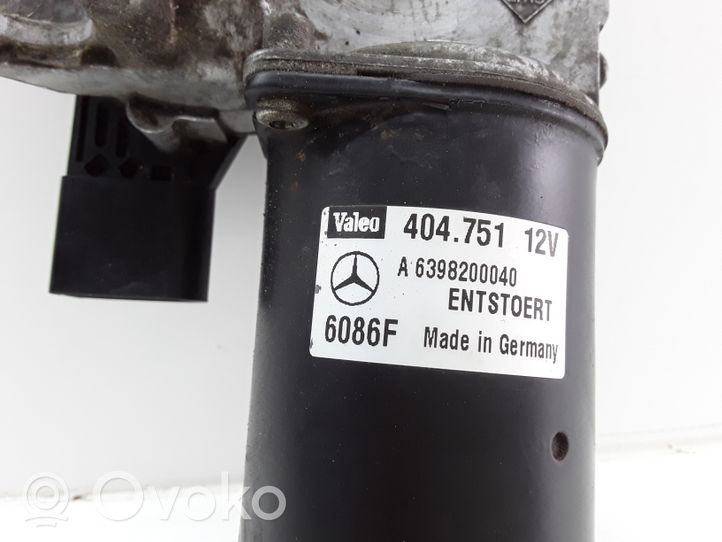 Mercedes-Benz Vito Viano W639 Silniczek wycieraczek szyby przedniej / czołowej A6398200040