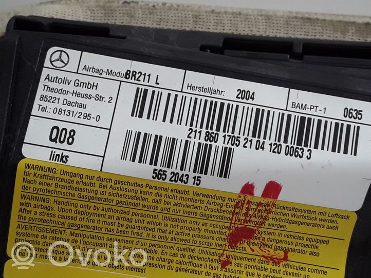 Mercedes-Benz E W211 Airbag sedile 2118601705