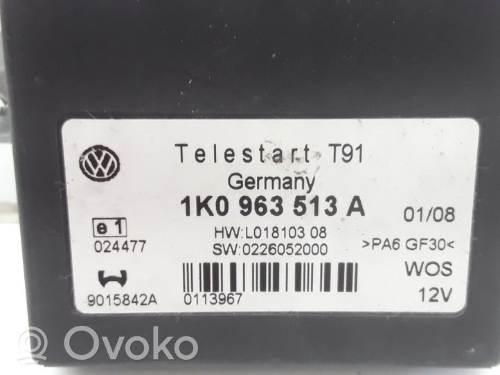 Volkswagen Transporter - Caravelle T5 Unidad de control/módulo calefacción auxiliar 1K0963513A