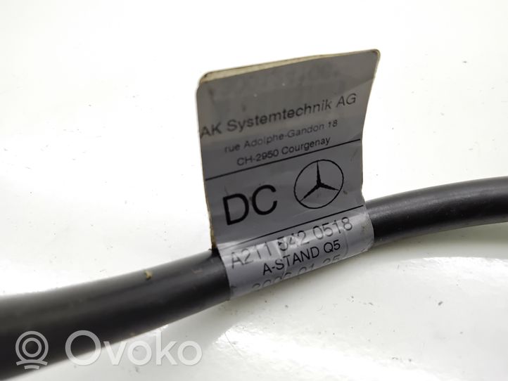 Mercedes-Benz E W211 Cavo negativo messa a terra (batteria) A2115420518