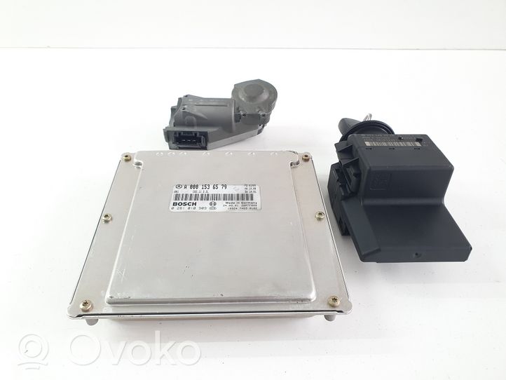 Mercedes-Benz C W203 Kit centralina motore ECU e serratura A0001536579