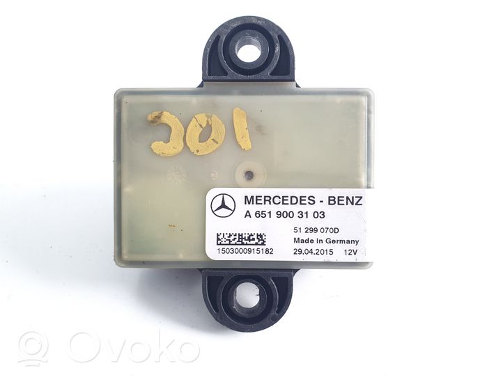 Mercedes-Benz Vito Viano W447 Przekaźnik / Modul układu ogrzewania wstępnego A6519003103