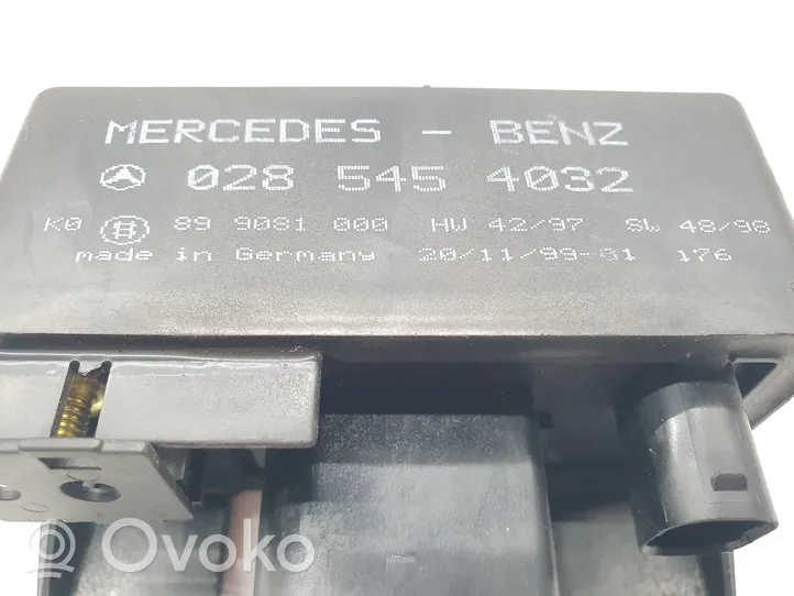 Mercedes-Benz ML W163 Przekaźnik / Modul układu ogrzewania wstępnego 0285454032
