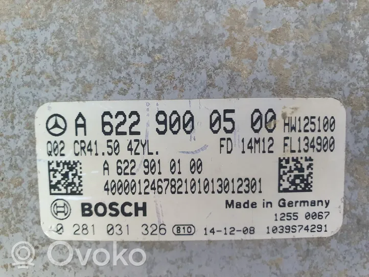 Mercedes-Benz Vito Viano W447 Kit centralina motore ECU e serratura A6229000500