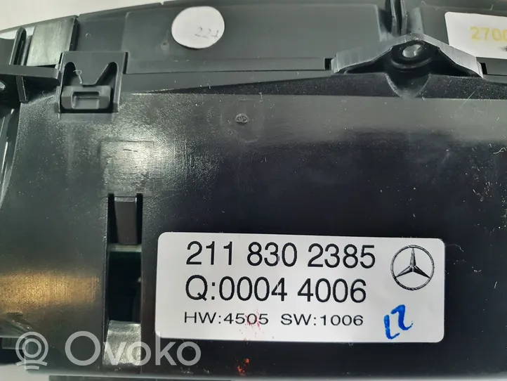 Mercedes-Benz E W211 Centralina del climatizzatore 2118302385