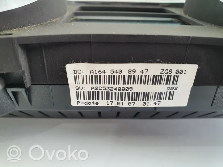 Mercedes-Benz ML W164 Tachimetro (quadro strumenti) A1645408947