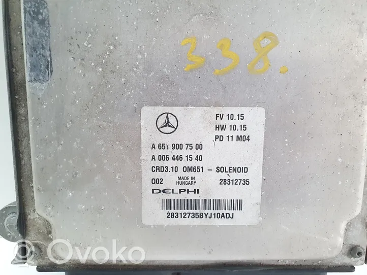 Mercedes-Benz C W204 Komputer / Sterownik ECU i komplet kluczy A6519007500