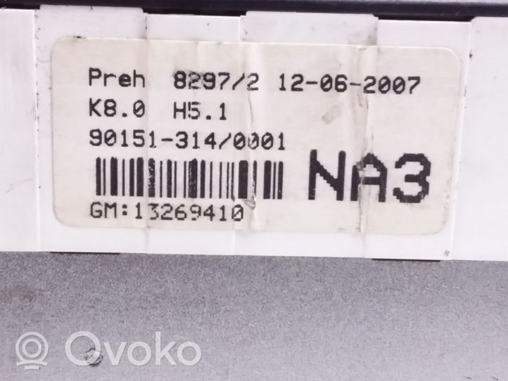 Opel Astra H Ilmastoinnin ohjainlaite 13269410