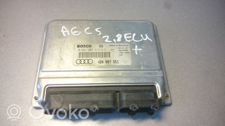 Audi A6 S6 C5 4B Variklio valdymo blokas 4D0907551