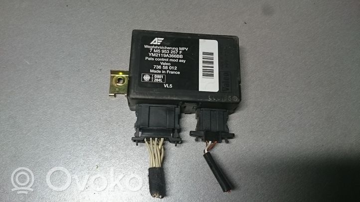 Volkswagen Sharan Imobilaizera vadības bloks 7M5953257F