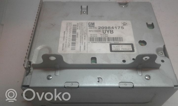 Opel Insignia A Radio/CD/DVD/GPS-pääyksikkö 20984175