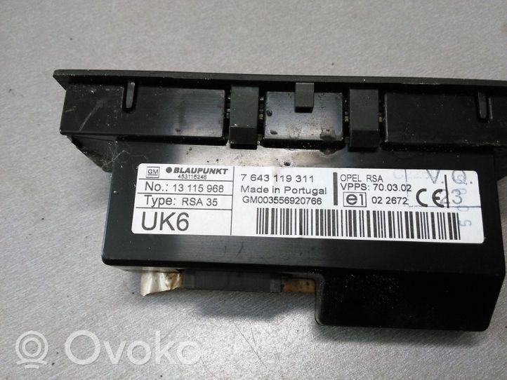 Opel Vectra C Controllo multimediale autoradio 13115968