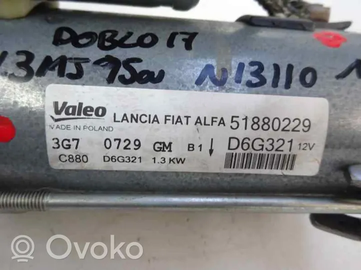 Fiat Doblo Käynnistysmoottori 51880229