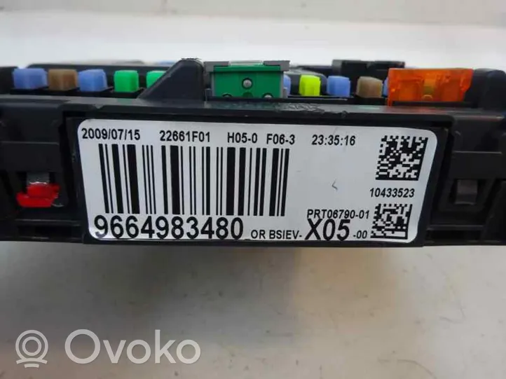 Citroen C3 Picasso Ramka / Moduł bezpieczników 9664983480