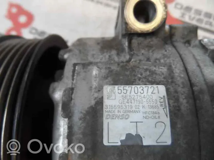 Opel Corsa D Ilmastointilaitteen kompressorin pumppu (A/C) 55703721
