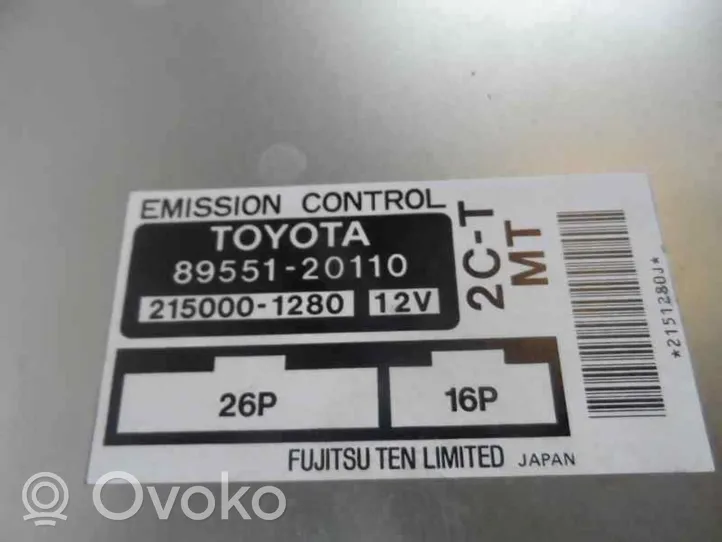 Toyota Carina T210 Muut ohjainlaitteet/moduulit 89551-20110