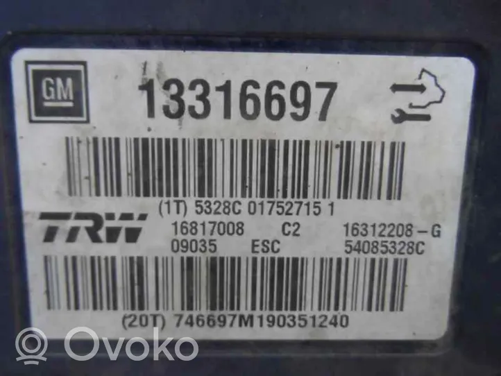 Opel Insignia A Pompe ABS 13316697