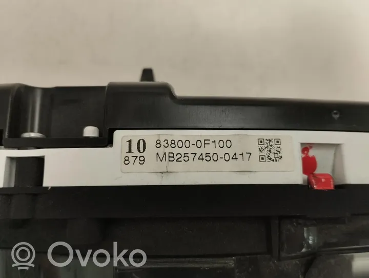 Toyota Verso Compteur de vitesse tableau de bord 83800-0F100