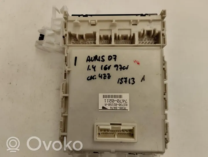 Toyota Auris E180 Module de fusibles 82730-02150-A