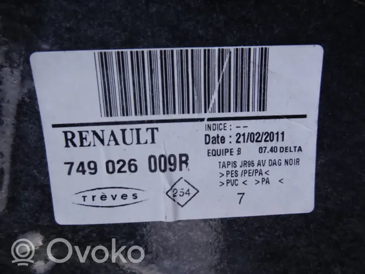 Renault Scenic III -  Grand scenic III Tapis de sol / moquette de cabine avant 749026009R