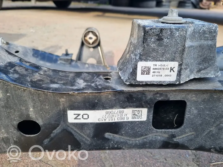 BMW 4 F32 F33 Poutre d'essieu arrière 6863151