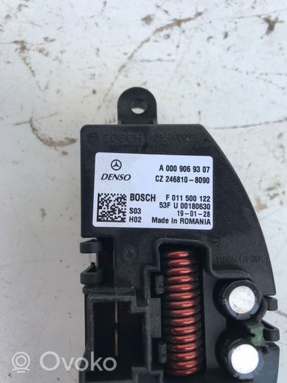 Mercedes-Benz Sprinter W907 W910 Heater blower fan relay A0009069307