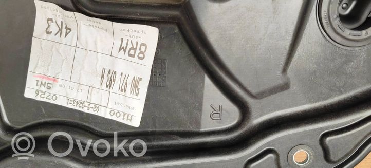Volkswagen Tiguan Takaikkunan nostomekanismi ilman moottoria 5N0839730