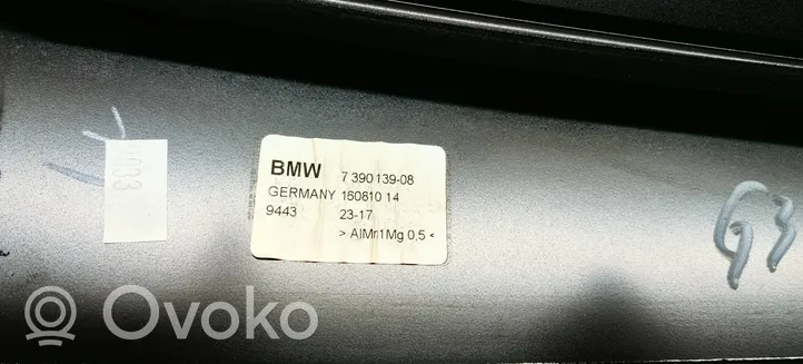 BMW 5 G30 G31 Rivestimento modanatura del vetro della portiera posteriore 7390139