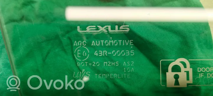 Lexus NX Pagrindinis priekinių durų stiklas (keturdurio) 43R00035