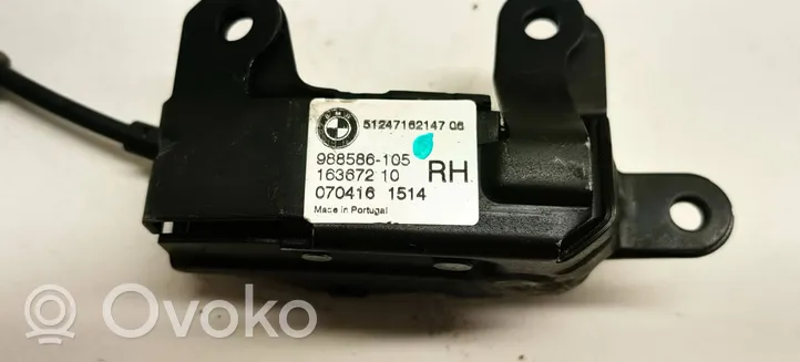 BMW X5 E70 Blocco/chiusura/serratura del portellone posteriore/bagagliaio 51247162147