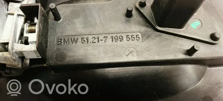 BMW 5 E60 E61 Klamka/wspornik zewnętrzny drzwi tylnych 51217199555